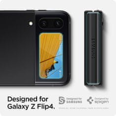 Miramarket SPIGEN GLASS FC "EZ FIT" KALJENO STEKLO + FOLIJA ZA TEČAJ 2-PACK GALAXY Z FLIP 4 BLACK