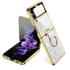 Miramarket TECH-PROTECT MOOD RING GALAXY Z FLIP 4 WHITE/GOLD