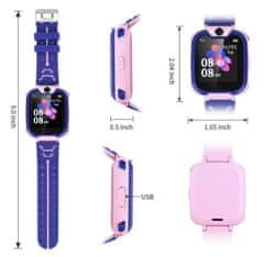 Miramarket SMARTWATCH GPS LOCALIZER ura za otroke Q12 roza