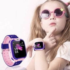 Miramarket SMARTWATCH GPS LOCALIZER ura za otroke Q12 roza