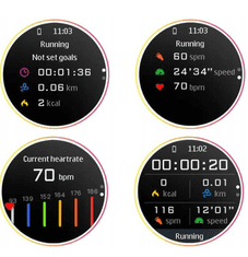 Miramarket SMARTWATCH HEARTWATCH ECG TALKING IP68 SMS STEP PULSE L13 (trak rjave barve)