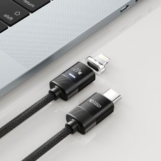 Miramarket TECH-PROTECT ULTRABOOST MAGNETNI KABEL LIGHTNING &amp; TYPE-C PD27W/3A 200CM ČRN