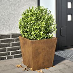 shumee vidaXL Vrtno korito 40x40x40 cm corten jeklo