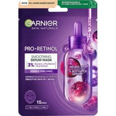 Garnier Skin Naturals Pro-Retinol Smoothing Serum Mask gladilna maska za obraz 22 g za ženske