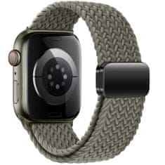 Tech-protect Nylon Mag pašček za Apple Watch 42/44/45/49mm, olive grey