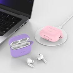 Tech-protect Silicone Hook ovitek za Apple AirPods Pro 1 / 2, rjav