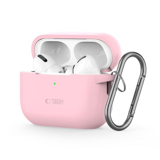 Tech-protect Silicone Hook ovitek za Apple AirPods Pro 1 / 2, roza