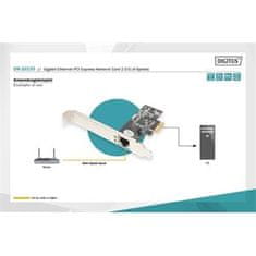 Digitus Gigabit Ethernet PCI Express omrežna kartica 2.5G (4 hitrosti) z vtičem LP