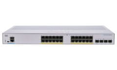 Cisco CBS250-24PP-4G-EU 24-portno pametno stikalo GE, 24x GbE RJ-45, 4x 1G SFP, PoE+ 100W