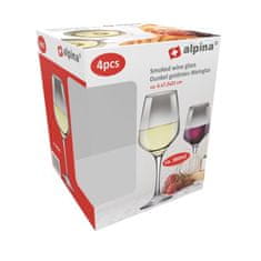 Alpina Komplet kozarcev za vino 4 kosi 360 ml dim ED-224044