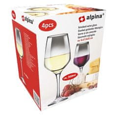 Alpina Komplet kozarcev za vino 4 kosi 360 ml dim ED-224044