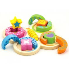 Viga Toys Viga Metulj Lesena sestavljanka Sestavljanka Agility Sorter