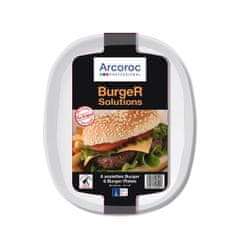 Miramarket Set posod Arcoroc Solution Hamburger Bela Steklo 6 kosov (28 cm)