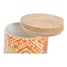 Miramarket Čoln DKD Home Decor Oranžna Bambus Porcelan (2 pcs) (9.8 x 9.8 x 15.5 cm)