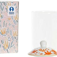 Miramarket Skodelica Lonček DKD Home Decor Cvetni Kristal Porcelan (300 ml) (3 pcs)