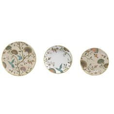 NEW Set posod DKD Home Decor Porcelan 18 Kosi (27 x 27 x 3 cm)