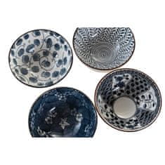 Miramarket Set za suši DKD Home Decor Modra Bambus Gres Orientalsko (12 Kosi)