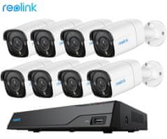 Reolink NVS16-12MB8 varnostni komplet, NVR snemalna enota + 8 x kamere NVC-B12M