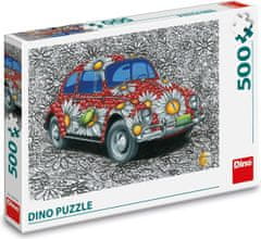 Dino Puzzle Painted VW Beetle 500 kosov