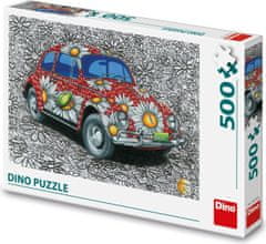 Dino Puzzle Painted VW Beetle 500 kosov