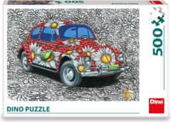 Dino Puzzle Painted VW Beetle 500 kosov