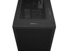 DEEPCOOL CH560 Digital računalniško ohišje, E-ATX, ARGB, LCD, kaljeno steklo, črno (R-CH560-BKAPE4D-G-1)