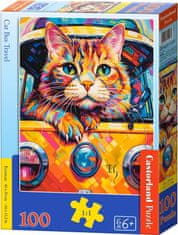 Castorland Puzzle Cat potuje z avtobusom 100 kosov