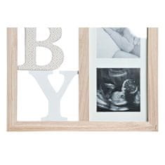 NEW Okvir za fotografije DKD Home Decor Naraven Bela MDF (30 x 1,5 x 43 cm) (2 kosov)