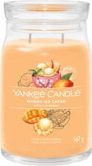 Yankee Candle Dišeča sveča Podpis v steklu velika Mango Ice Cream 567g