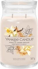 Yankee Candle Dišeča sveča Podpis v kozarcu velika Vanilla Creme Brulee 567g