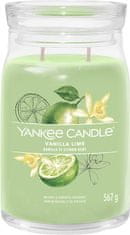 Yankee Candle Dišeča sveča Podpis v steklu velika Vanilla Lime 567g