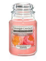 Yankee Candle Classic Dišeča sveča v steklu velika Coral Peony 538 g