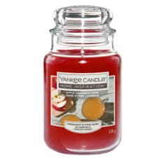 Yankee Candle Klasična Dišeča sveča v steklu velika Apple Cinnamon Cider 538 g