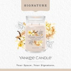 Yankee Candle Dišeča sveča Podpis v kozarcu velika Vanilla Creme Brulee 567g