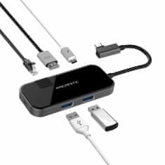 NEW USB Hub Arcanite Črna (Prenovljeni izdelki C)