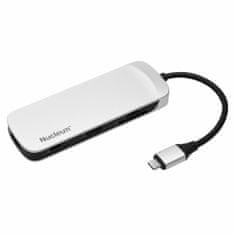 NEW USB Hub Kingston C-HUBC1-SR-EN Bela Srebrna