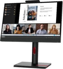 Lenovo ThinkCentre TIO24 G5 monitor, na dotik, IPS, 60,45 cm (12NBGAT1EU)