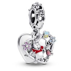 Pandora Nežen srebrn obesek Winnie the Pooh in Pujsek Disney 792214C01