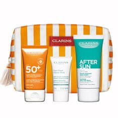 Clarins Sun Face Expert SPF 50 darilni set za nego pred soncem