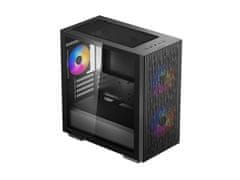 DEEPCOOL Matrexx 40 3FS računalniško ohišje, Micro-ATX, kaljeno steklo, črno (DP-MATX-MATREXX40-3FS)