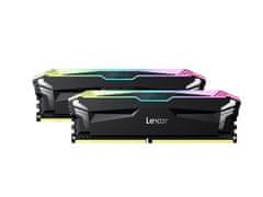 Lexar ARES RGB pomnilnik (RAM), 32GB (2x16GB), DDR4, 3600MT/s, CL18, 1,35V (LD4BU016G-R3600GDLA)