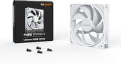 Be quiet! Pure Wings 3 ventilator, 120mm, 4-pin, PWM, bel (BL110)