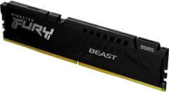 Kingston Fury Beast Black RAM pomnilnik, 16GB, 6000MHz, DDR5, CL30, 1 kos (KF560C30BB-16)