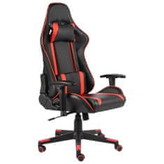 Vidaxl Vrtljiv gaming stol rdeč PVC