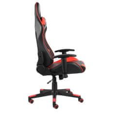 Vidaxl Vrtljiv gaming stol rdeč PVC