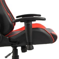 Vidaxl Vrtljiv gaming stol rdeč PVC