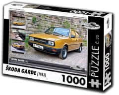 RETRO-AUTA© Puzzle št. 20 Škoda Garde (1983) 1000 kosov