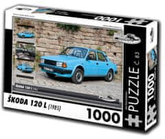 RETRO-AUTA© Puzzle št. 83 Škoda 120 L (1985) 1000 kosov