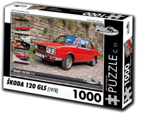 RETRO-AUTA© Puzzle št. 11 Škoda 120 GLS (1978) 1000 kosov