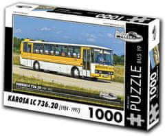 RETRO-AUTA© Puzzle BUS št. 19 KAROSA LC 736.20 (1984 - 1997) 1000 kosov